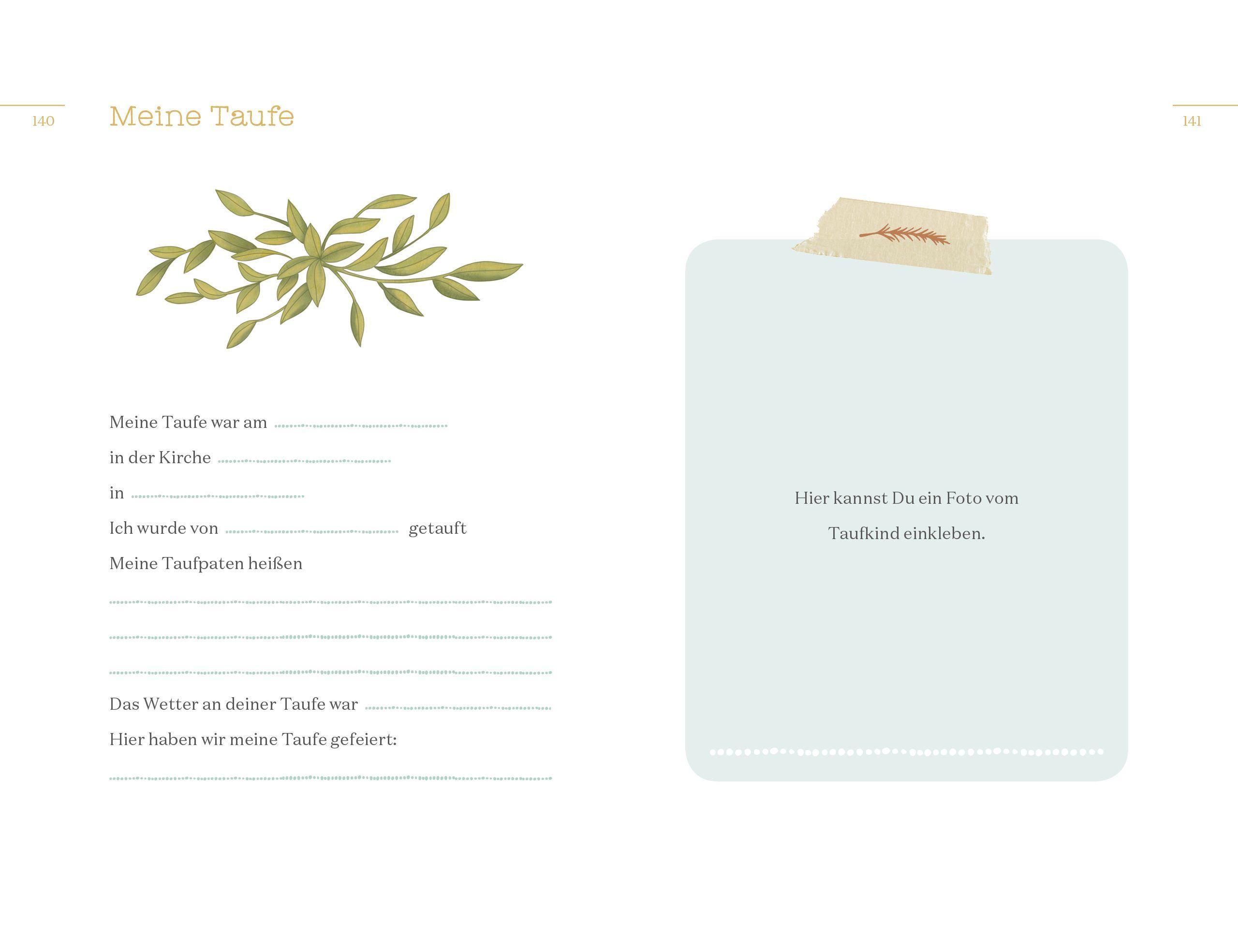 Beispielinhalt (Bild) Meine Taufbibel