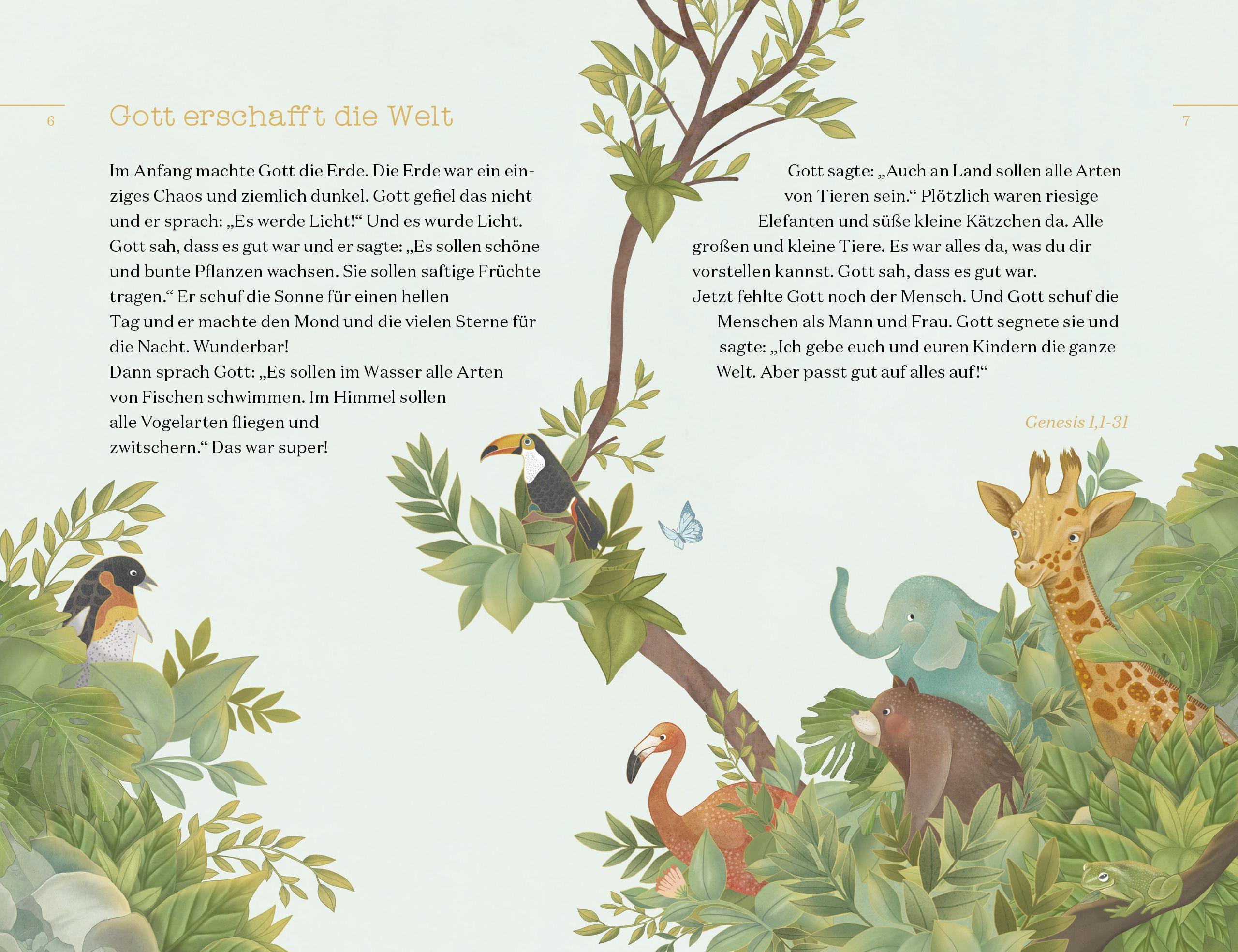 Beispielinhalt (Bild) Meine Taufbibel