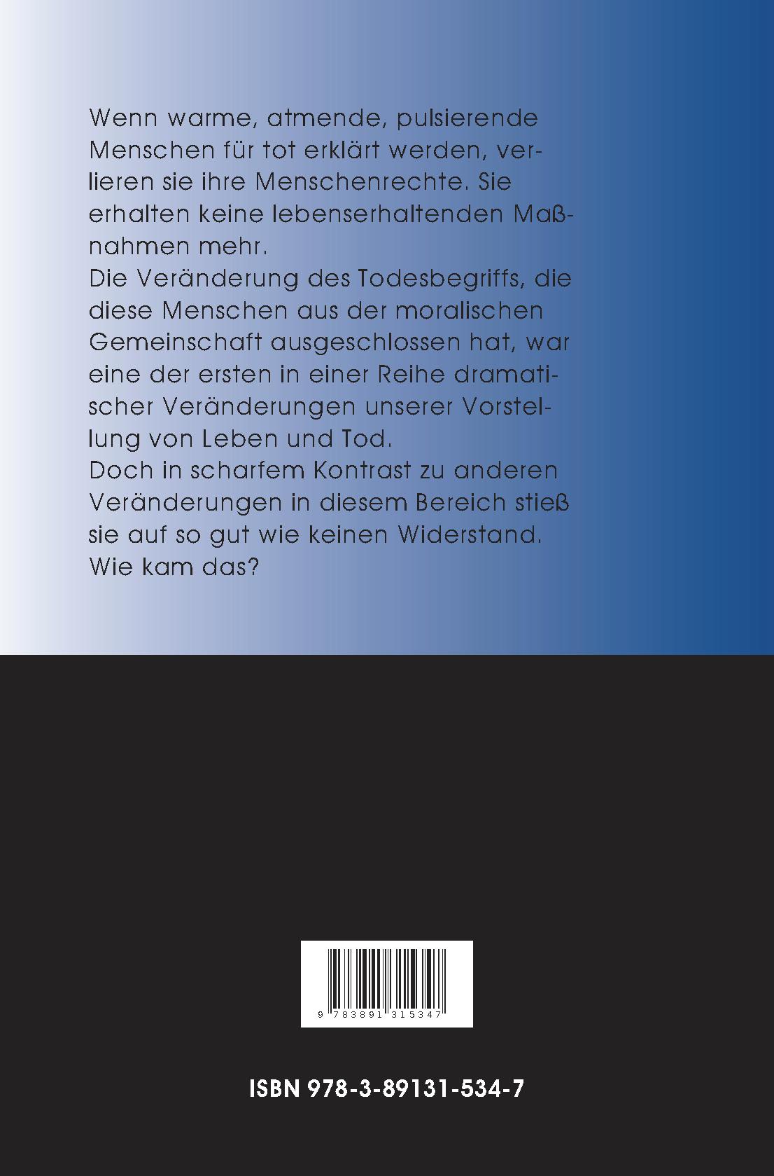 Rückseitencover Leben und Tod