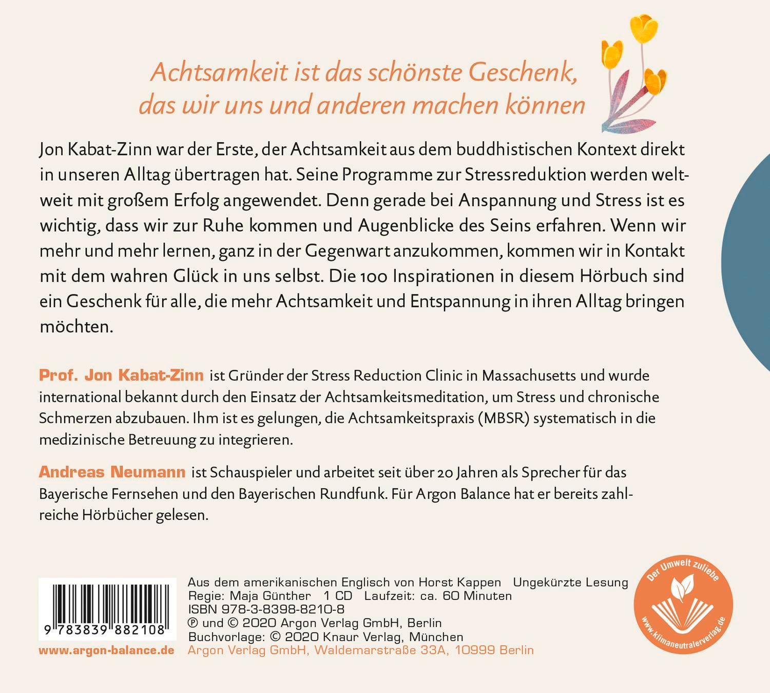 Rückseitencover Jeder Augenblick kann dein Lehrer sein