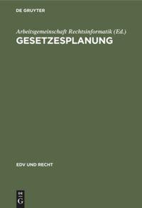 Vorderes Coverbild Gesetzesplanung