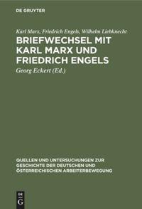 Vorderes Coverbild Briefwechsel mit Karl Marx und Friedrich Engels