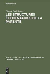 Vorderes Coverbild Les structures élémentaires de la parenté