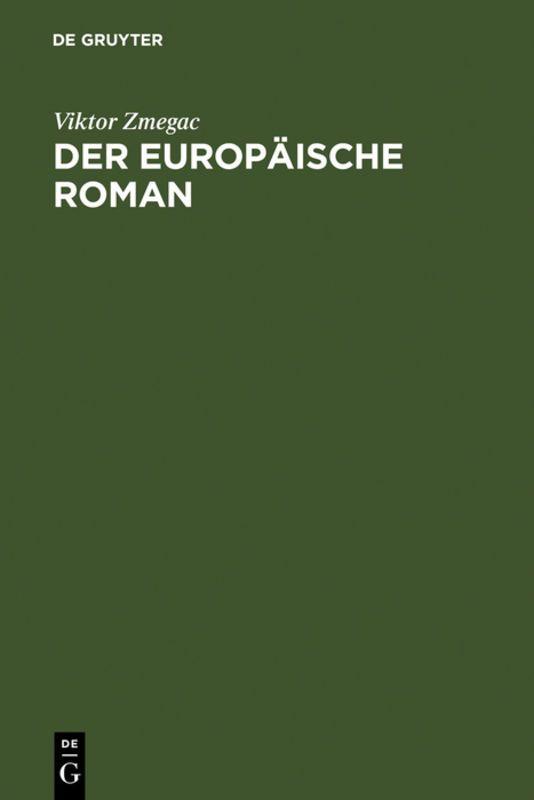 Vorderes Coverbild Der europäische Roman