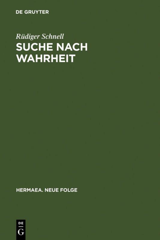 Vorderes Coverbild Suche nach Wahrheit