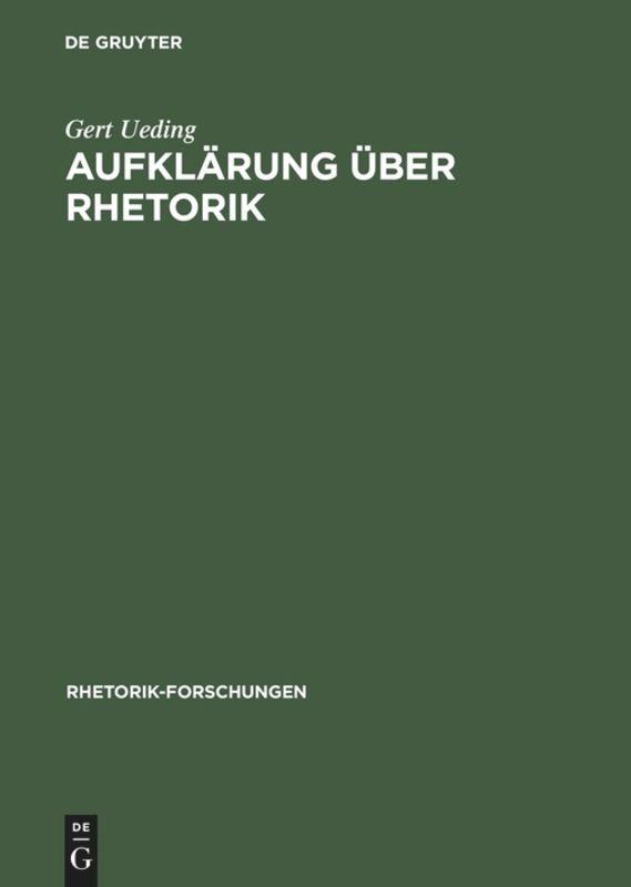 Vorderes Coverbild Aufklärung über Rhetorik