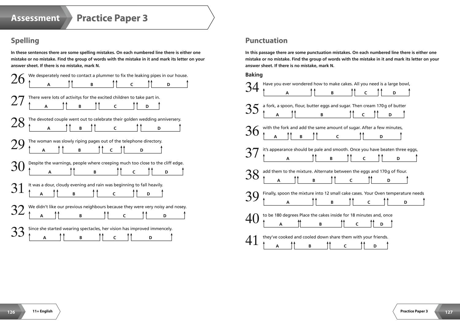 Beispielinhalt (Bild) 11+ English Complete Revision, Practice & Assessment for GL