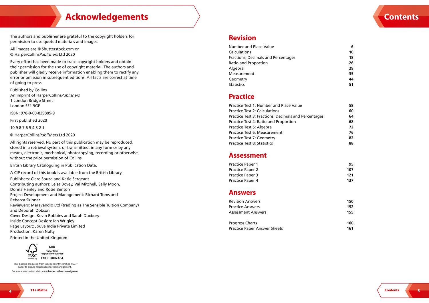 Beispielinhalt (Bild) 11+ Maths Complete Revision, Practice & Assessment for GL