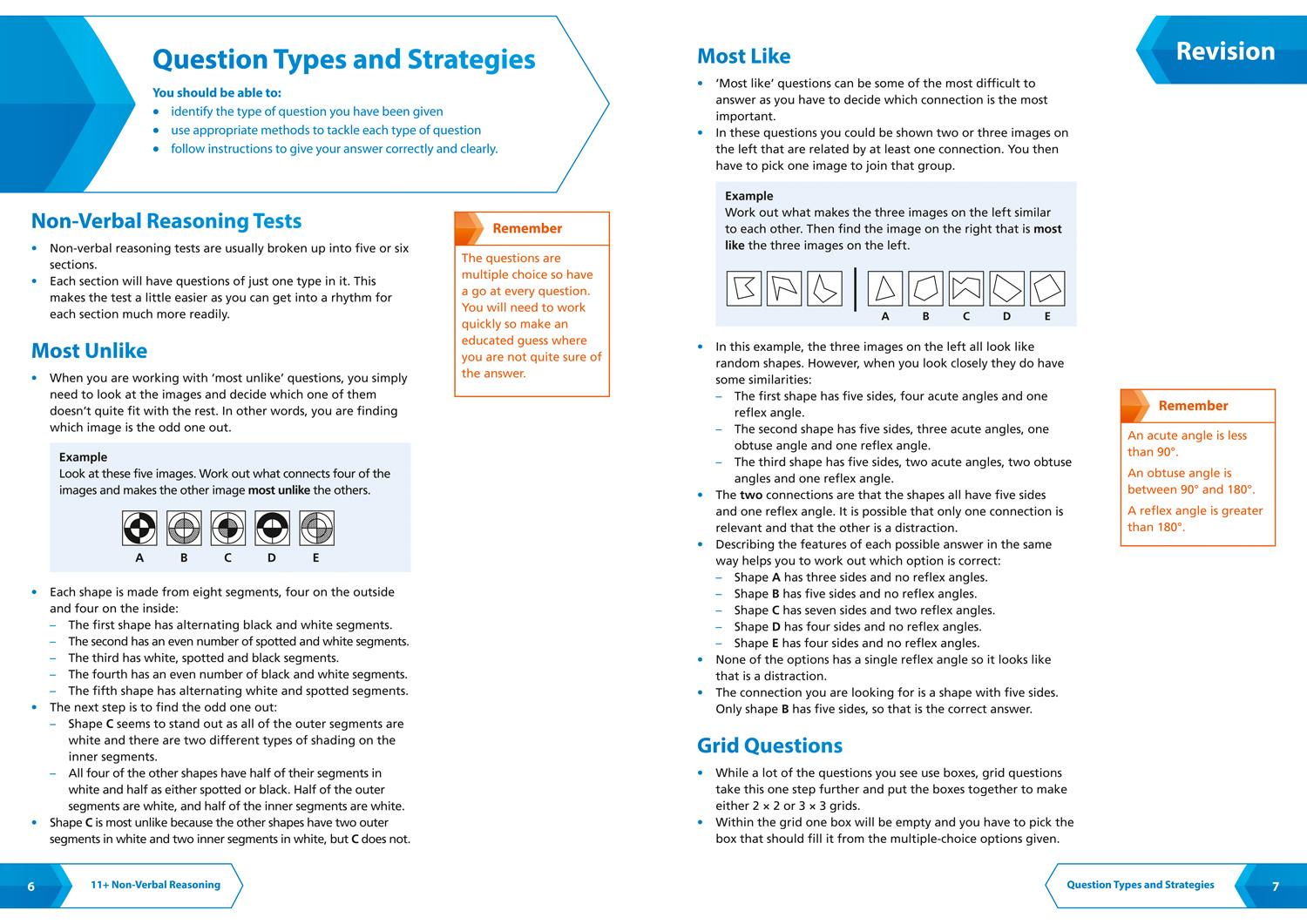 Beispielinhalt (Bild) 11+ Non-Verbal Reasoning Complete Revision, Practice & Assessment for GL