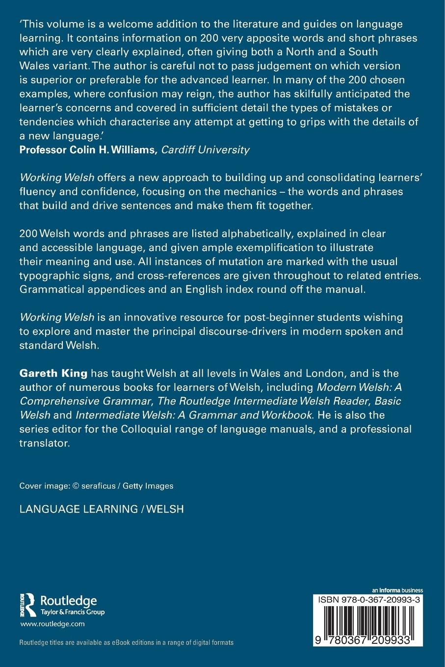 Rückseitencover Working Welsh