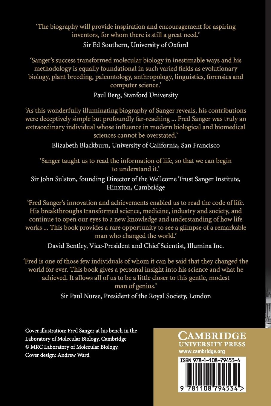 Rückseitencover Fred Sanger - Double Nobel Laureate