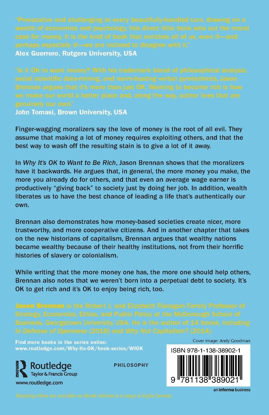 Rückseitencover Why It's OK to Want to Be Rich