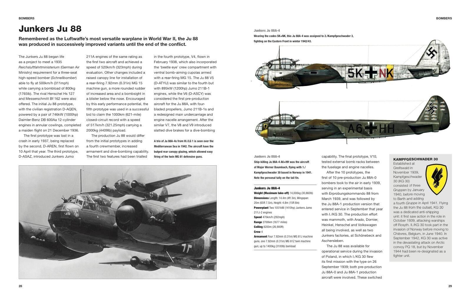 Beispielinhalt (Bild) German Bomber Aircraft of World War II