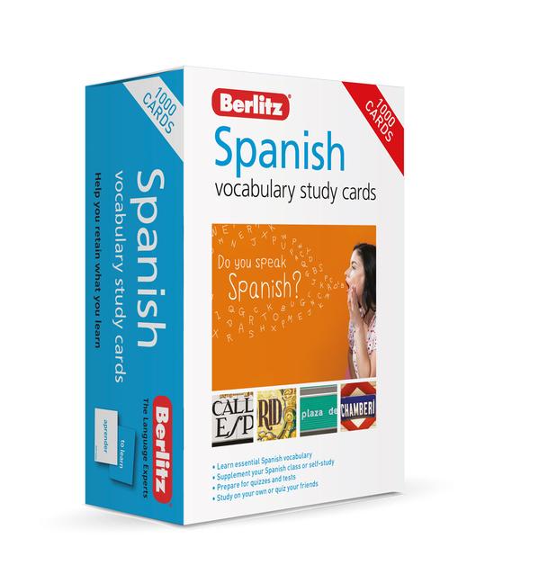 Vorderes Coverbild Berlitz Vocabulary Study Cards Spanish (Language Flash Cards)