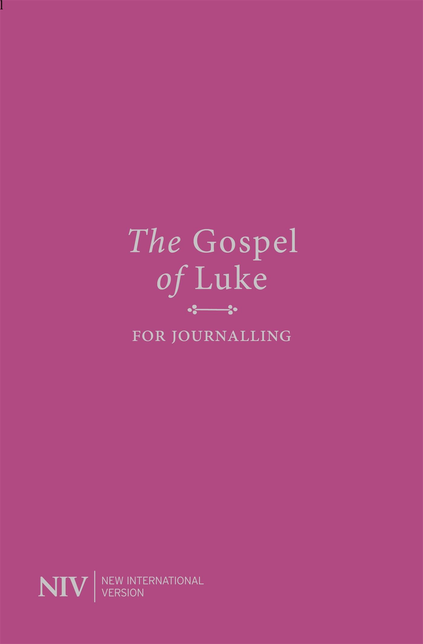 Vorderes Coverbild NIV Gospel of Luke for Journalling