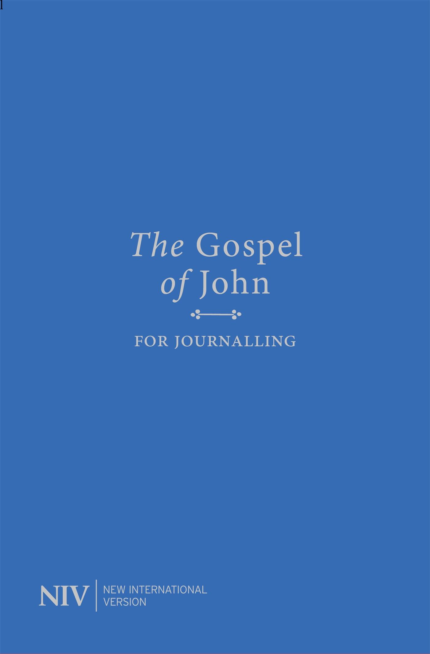 Vorderes Coverbild NIV Gospel of John for Journalling