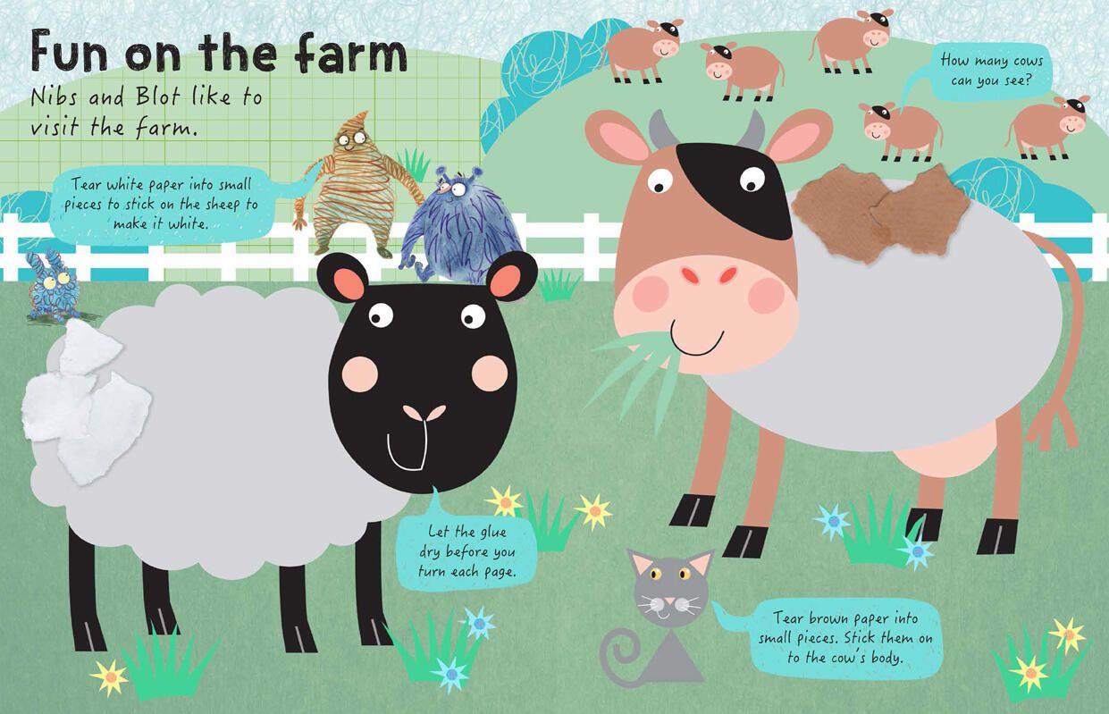 Beispielinhalt (Bild) The Scribble Monsters!: Sticking