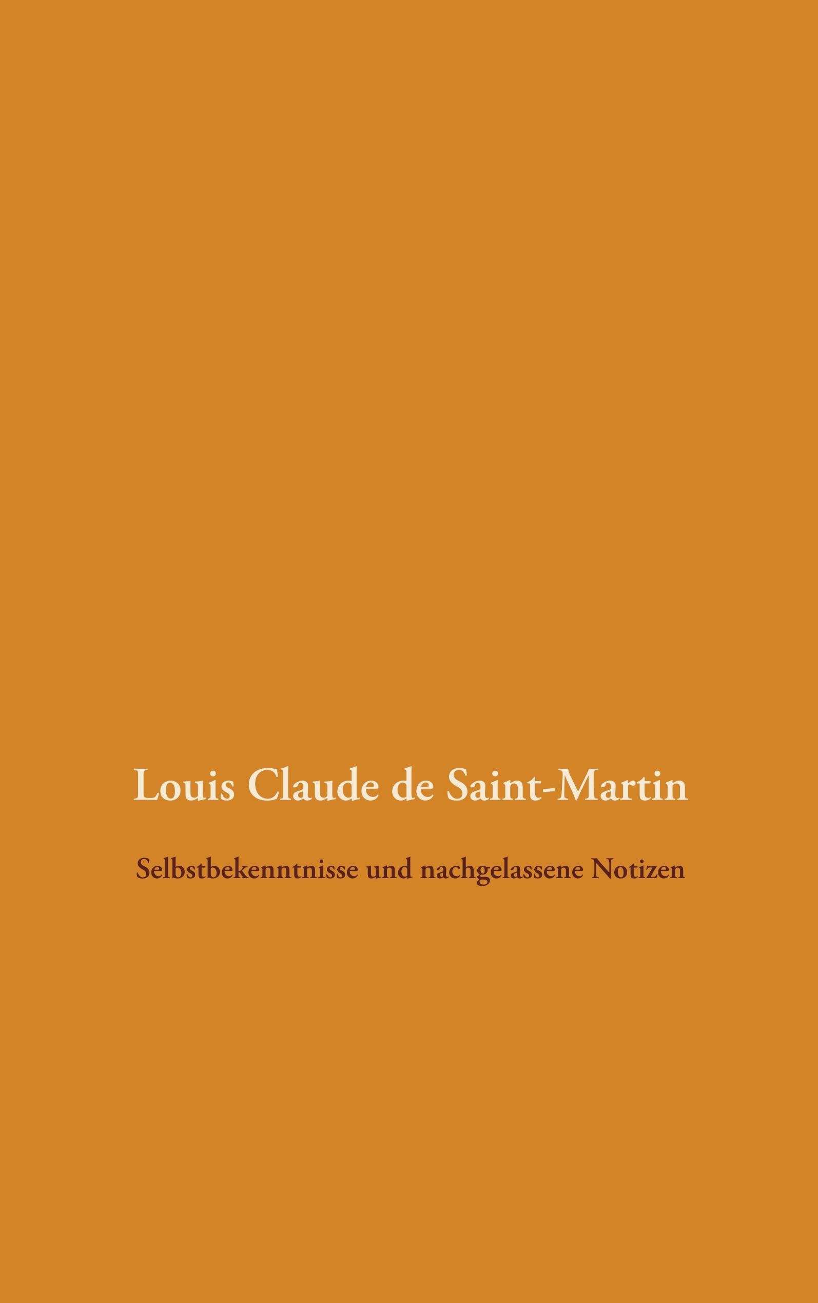 Vorderes Coverbild Selbstbekenntnisse und nachgelassene Notizen