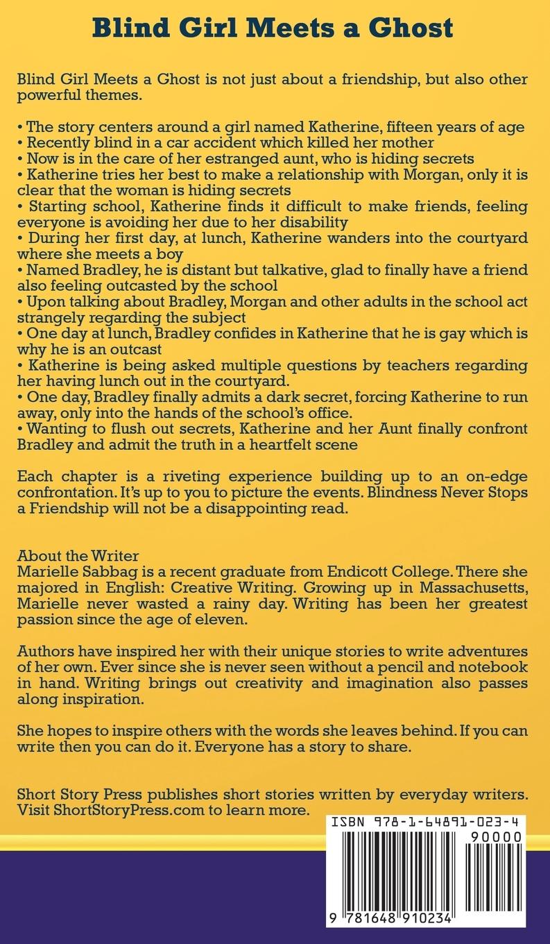 Rückseitencover Short Story Press Presents Blind Girl Meets a Ghost