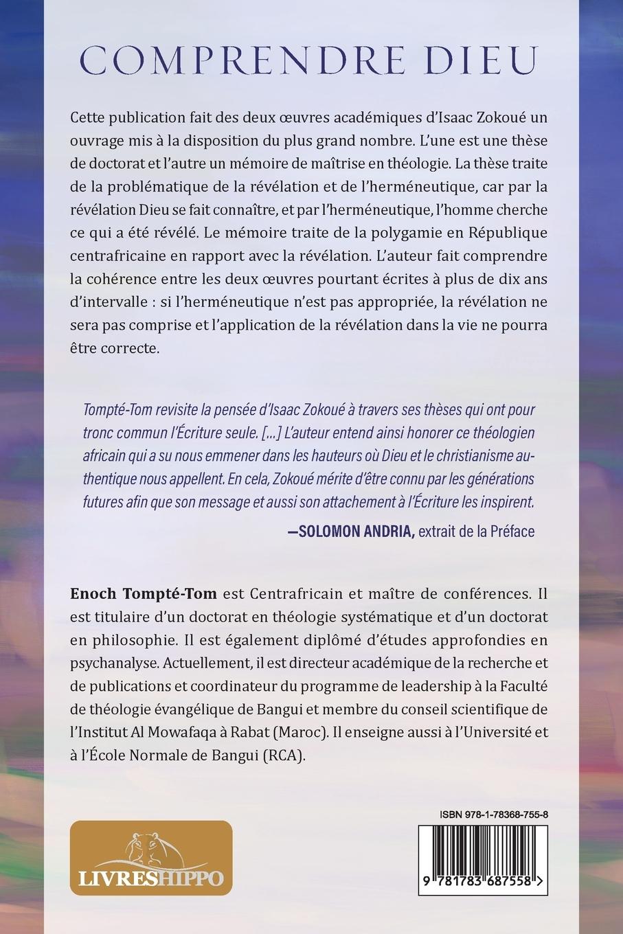 Rückseitencover Comprendre Dieu