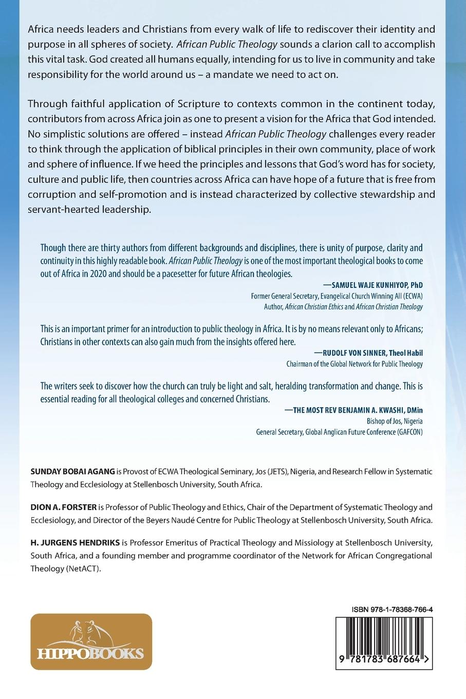 Rückseitencover African Public Theology