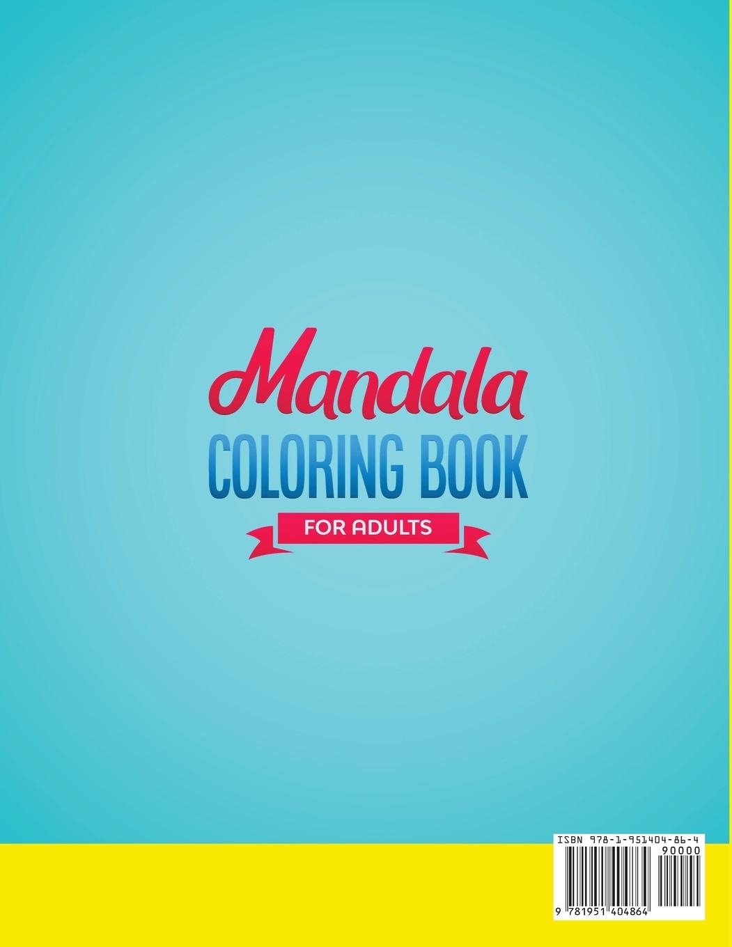 Rückseitencover Mandala Coloring Book for Adults