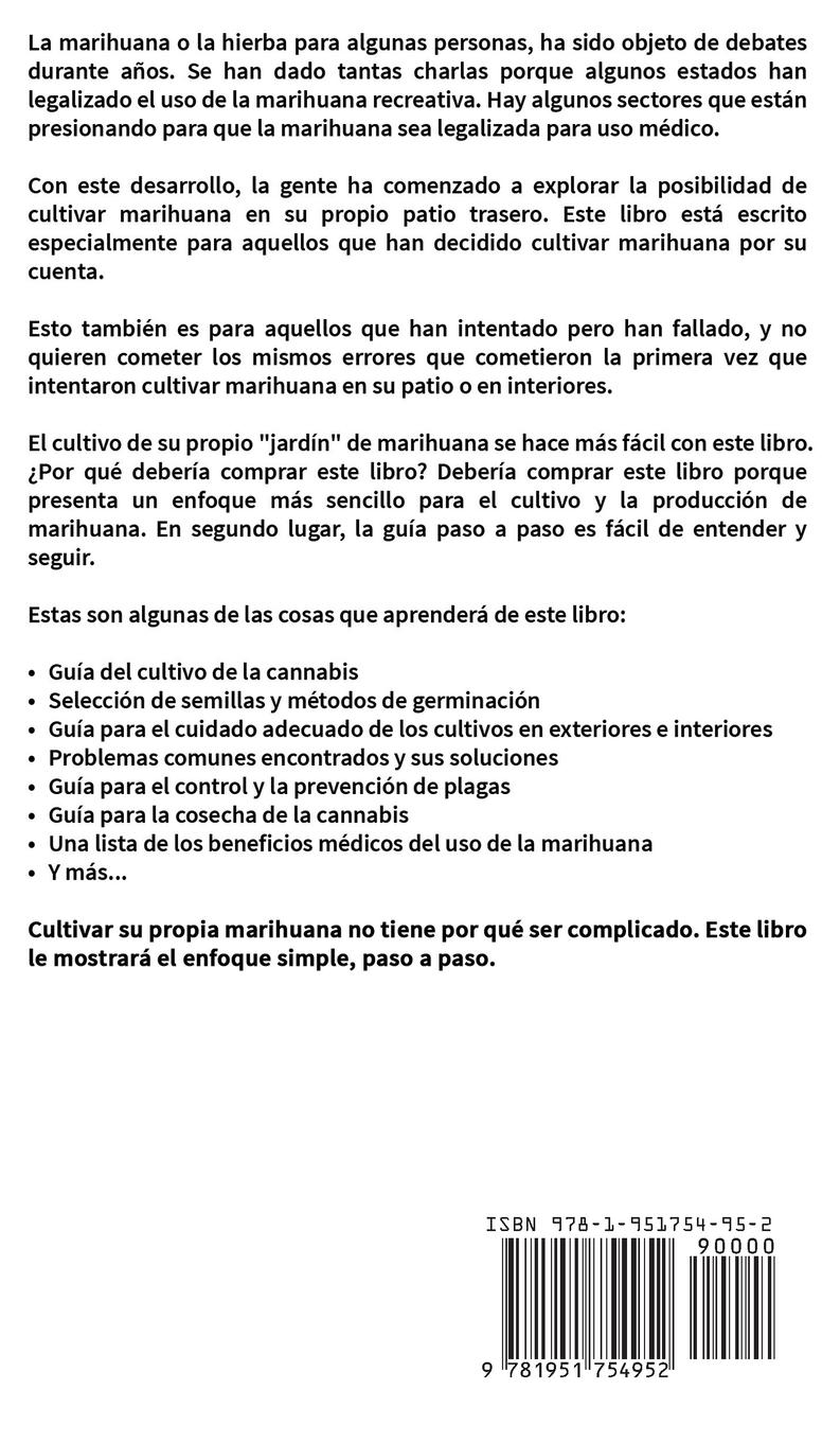 Rückseitencover Cómo crecer marihuana