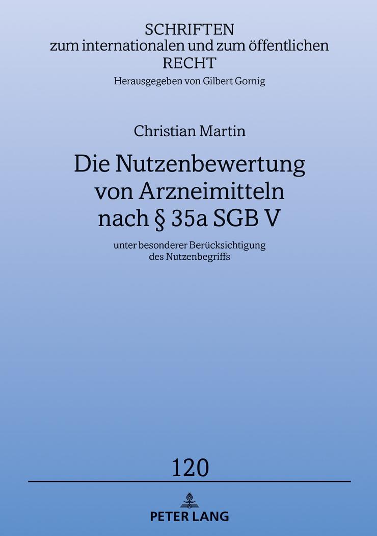 Vorderes Coverbild Die Nutzenbewertung von Arzneimitteln nach § 35a SGB V