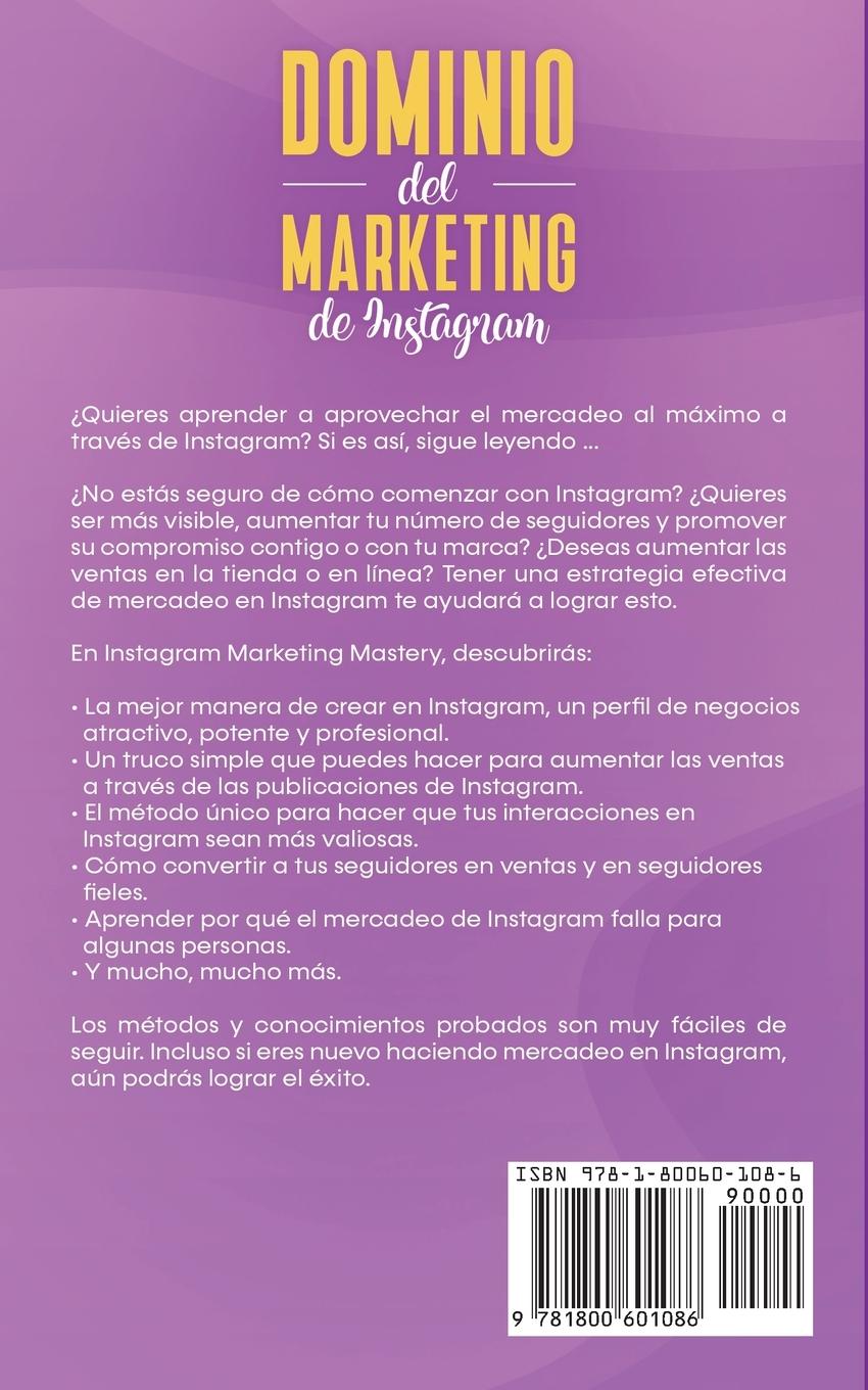 Rückseitencover Dominio del marketing de Instagram