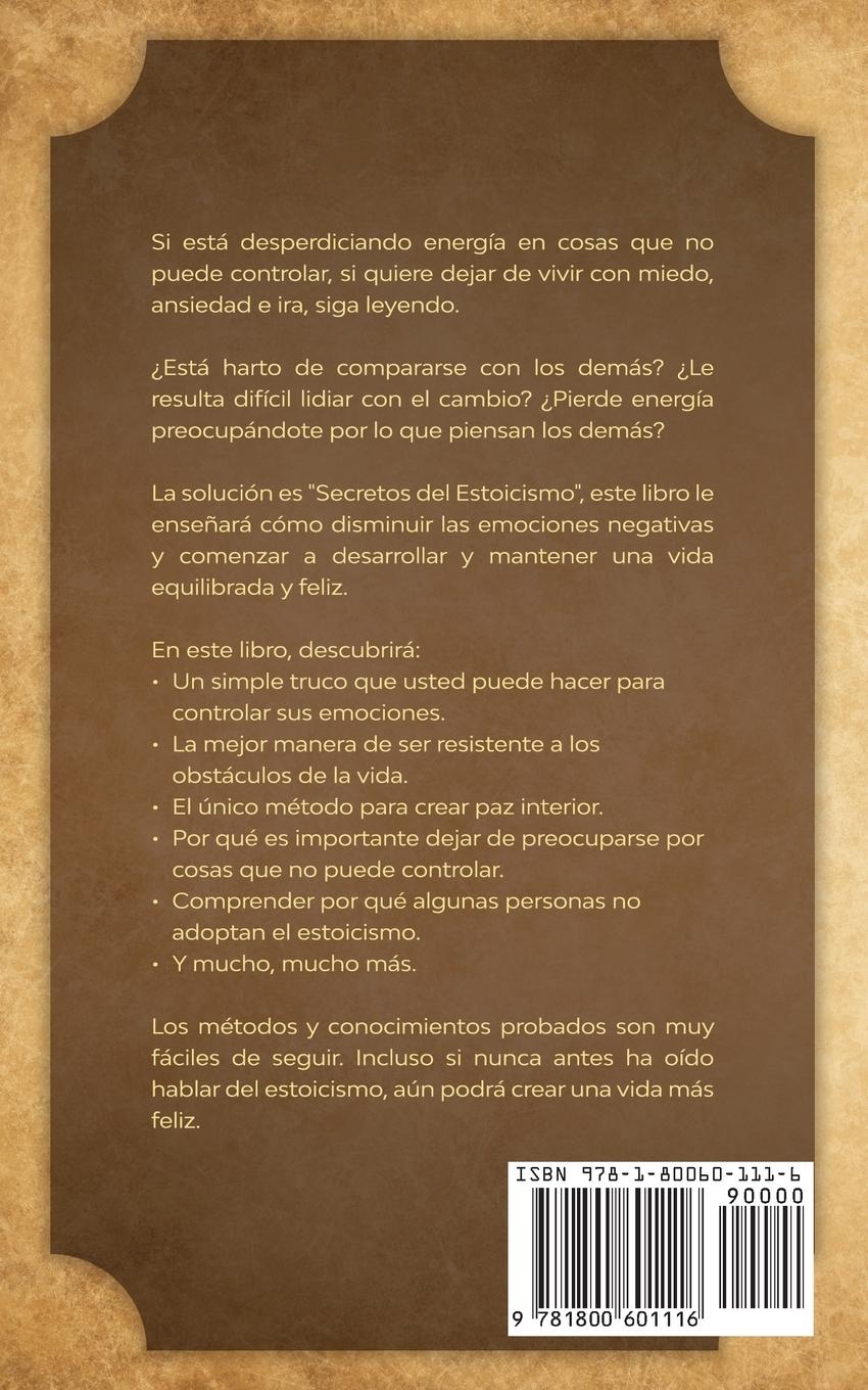 Rückseitencover Secretos del Estoicismo