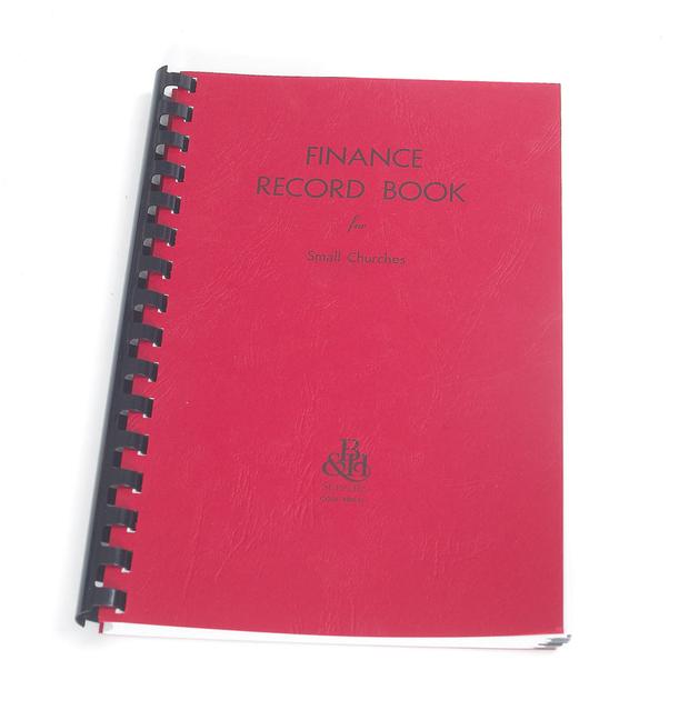 Vorderes Coverbild Finance Record Book for Small Churches