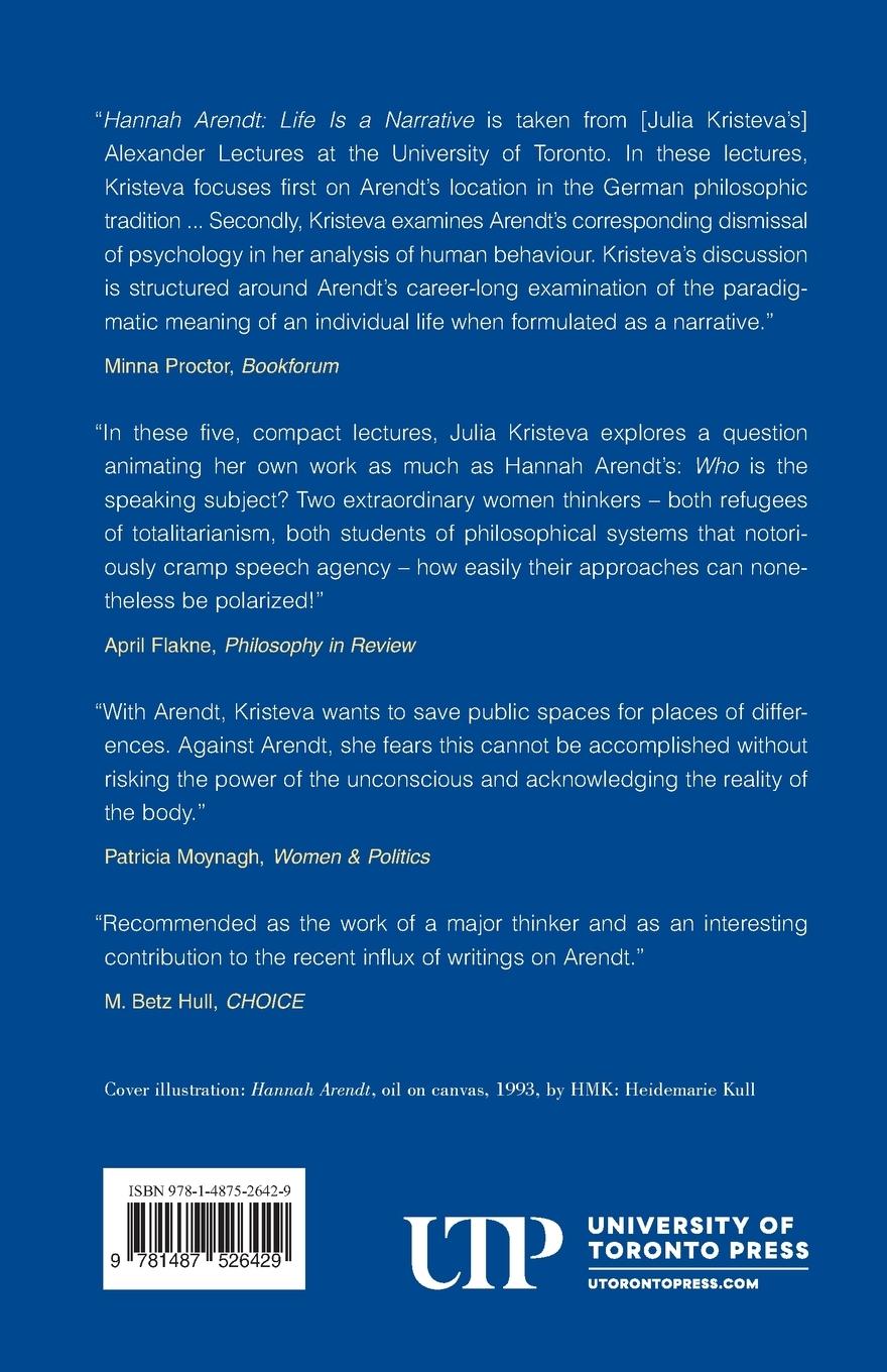 Rückseitencover Hannah Arendt