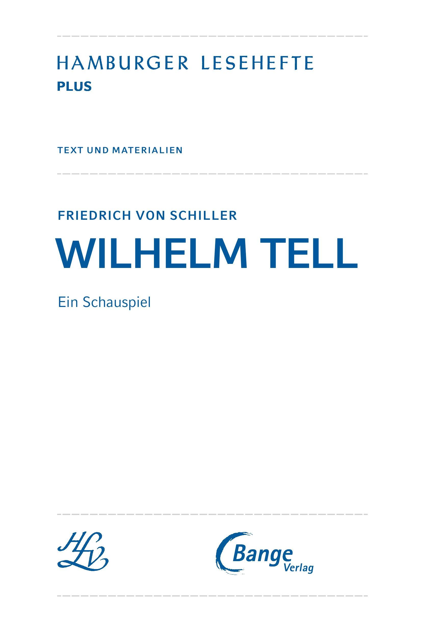 Beispielinhalt (Bild) Wilhelm Tell. Hamburger Leseheft plus Königs Materialien