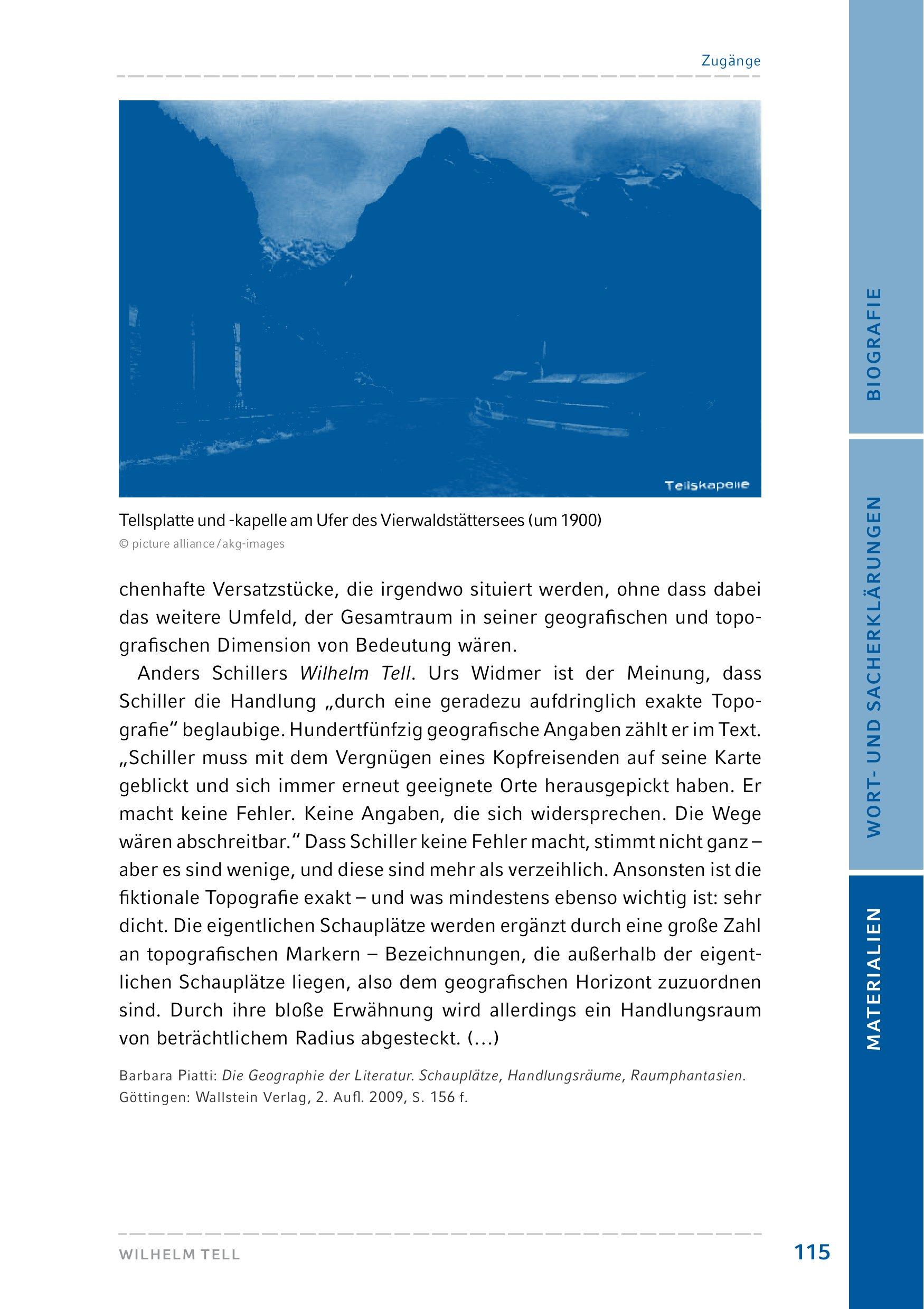 Beispielinhalt (Bild) Wilhelm Tell. Hamburger Leseheft plus Königs Materialien