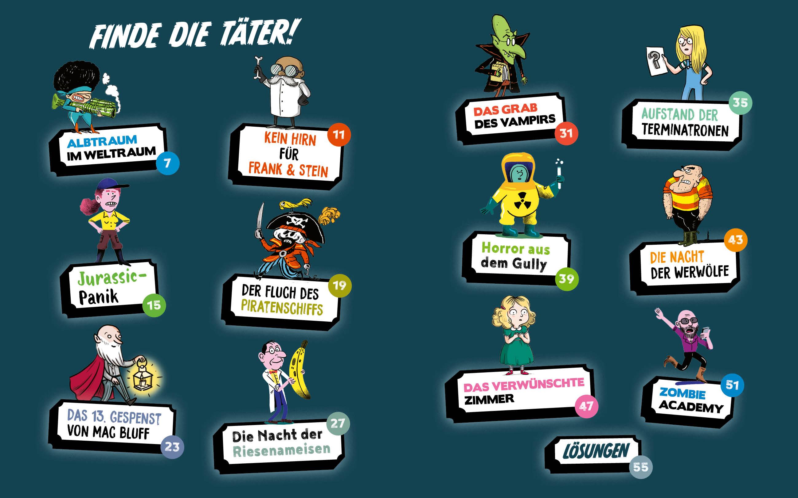 Beispielinhalt (Bild) Mission Mystery - Ein Haus voller Rätsel: Schauriger Gruselspaß - Band 3