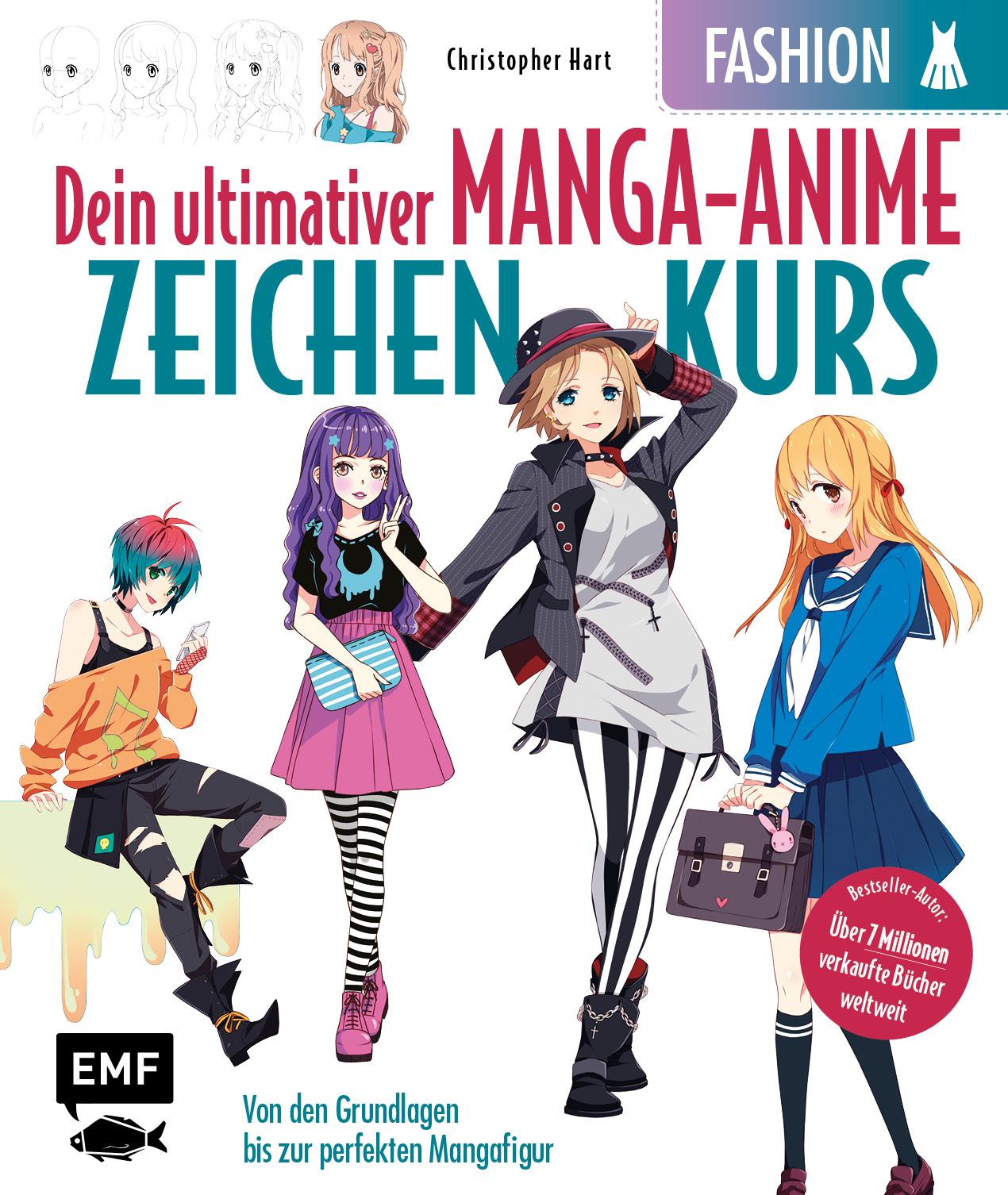 Vorderes Coverbild Dein ultimativer Manga-Anime-Zeichenkurs - Fashion - Starke Charaktere in stylischen Outfits