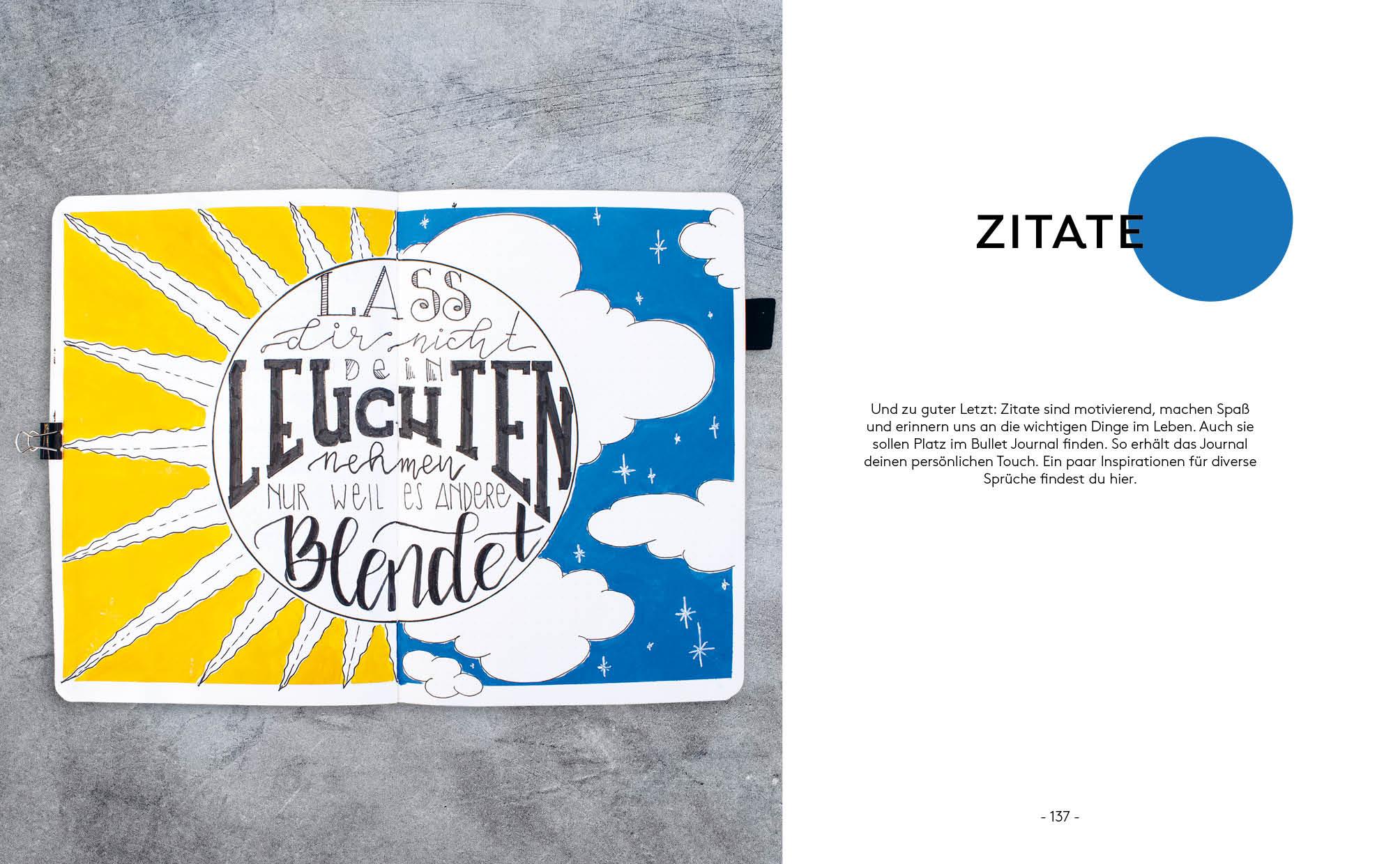 Beispielinhalt (Bild) Handletter your Journal