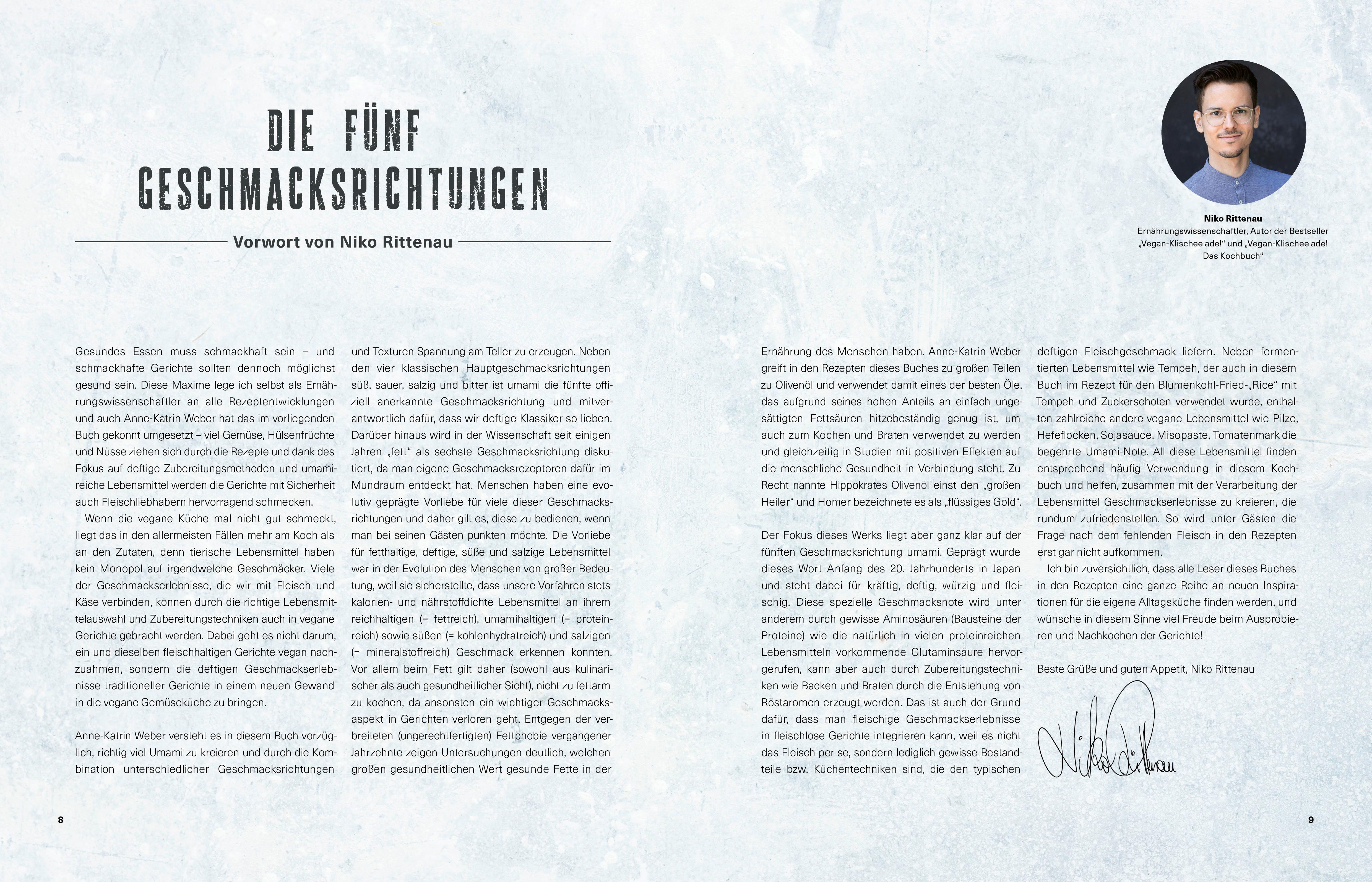 Beispielinhalt (Bild) Deftig vegan