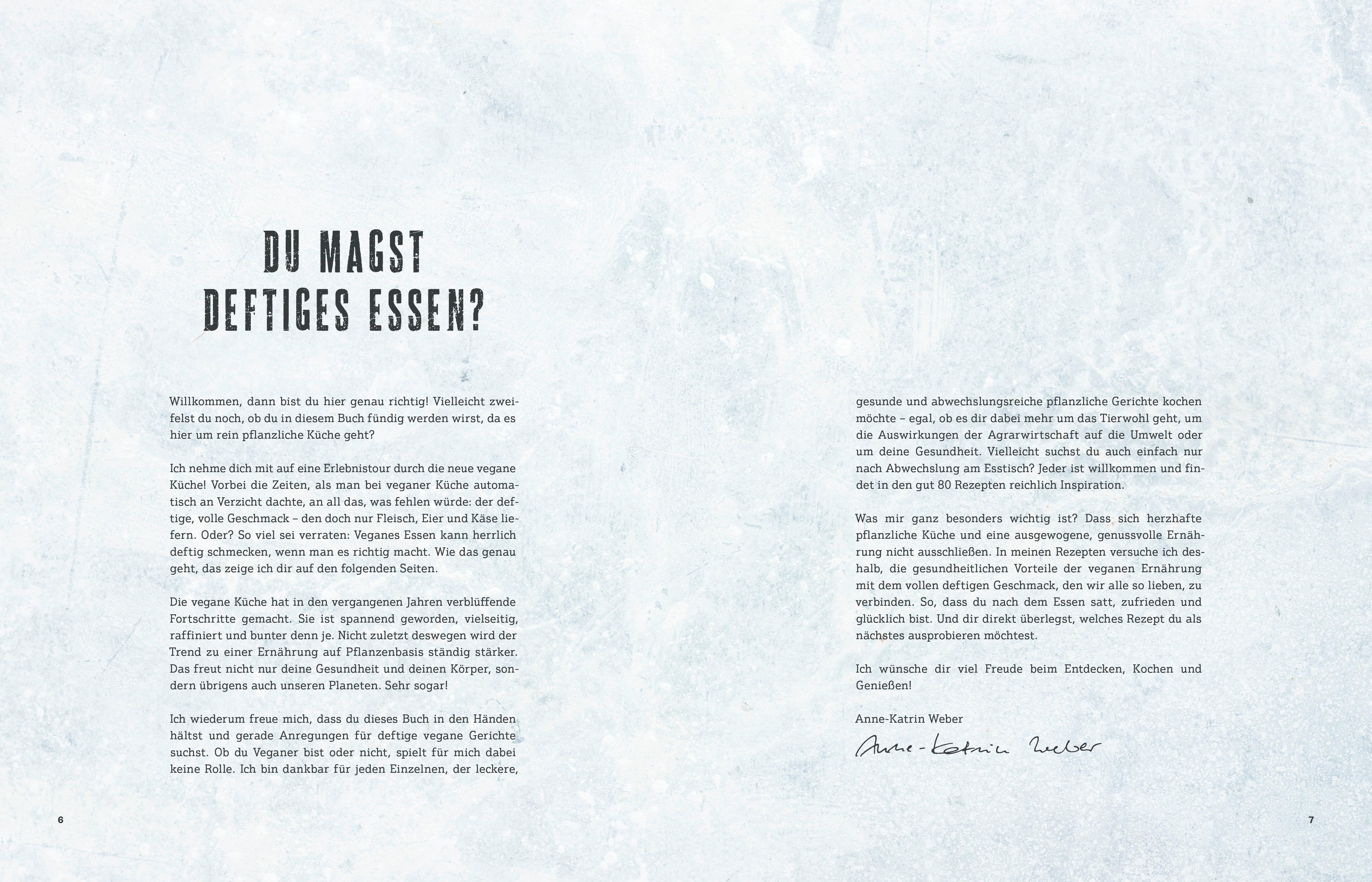 Beispielinhalt (Bild) Deftig vegan