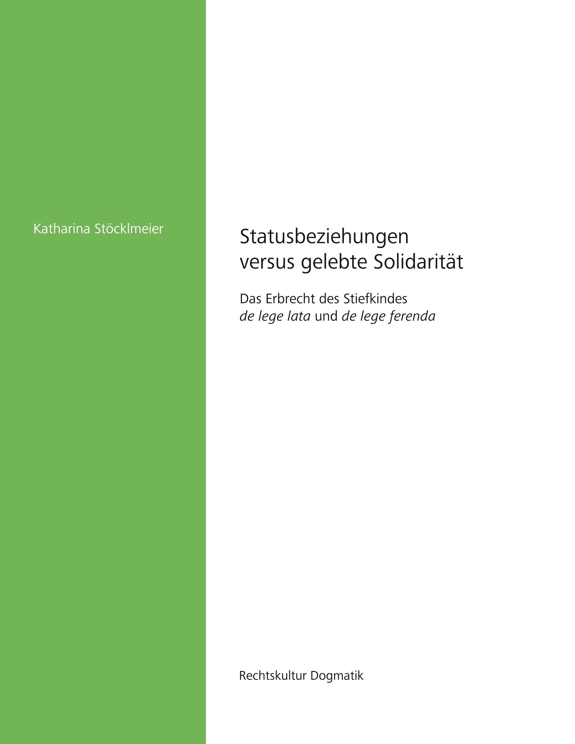 Vorderes Coverbild Statusbeziehung versus gelebte Solidarität