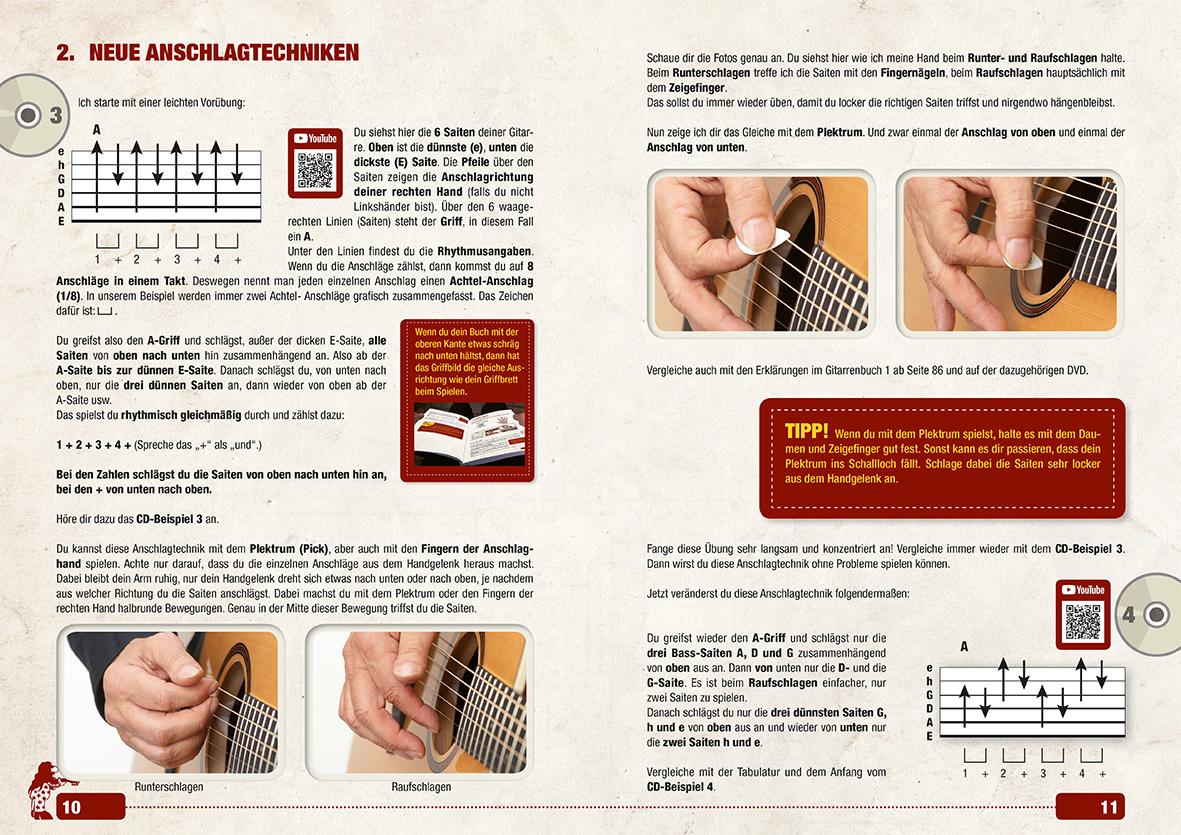Beispielinhalt (Bild) Das Gitarrenbuch 2