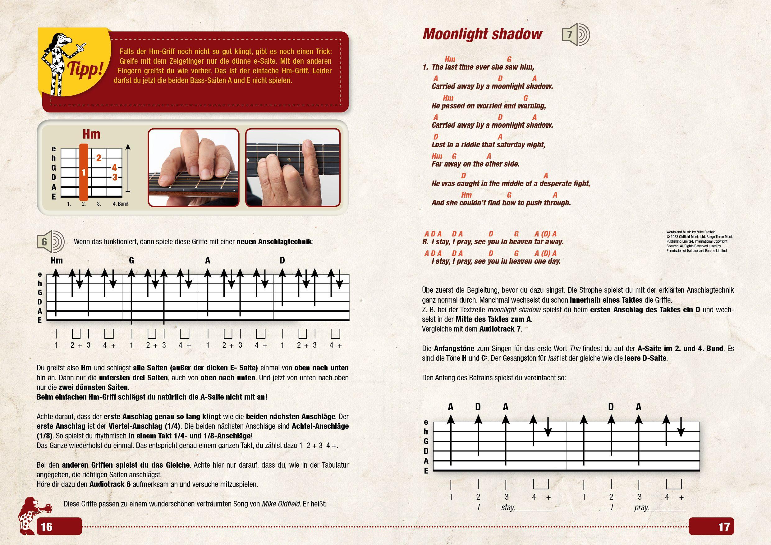Beispielinhalt (Bild) Das Gitarrenbuch 2