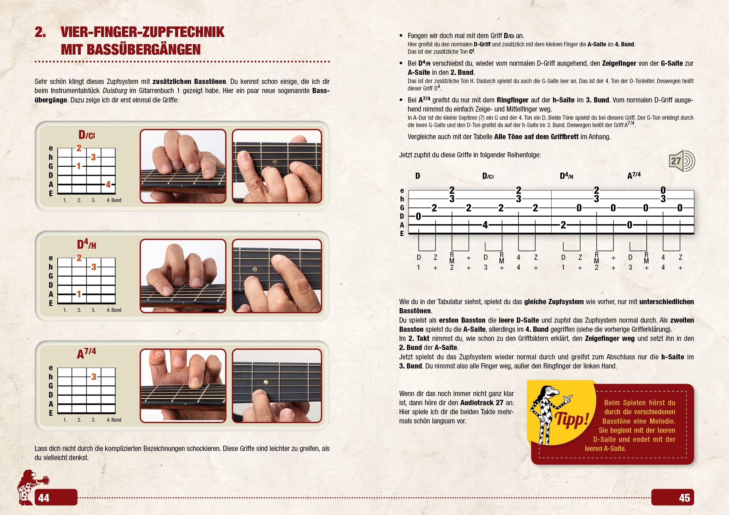 Beispielinhalt (Bild) Das Gitarrenbuch 2