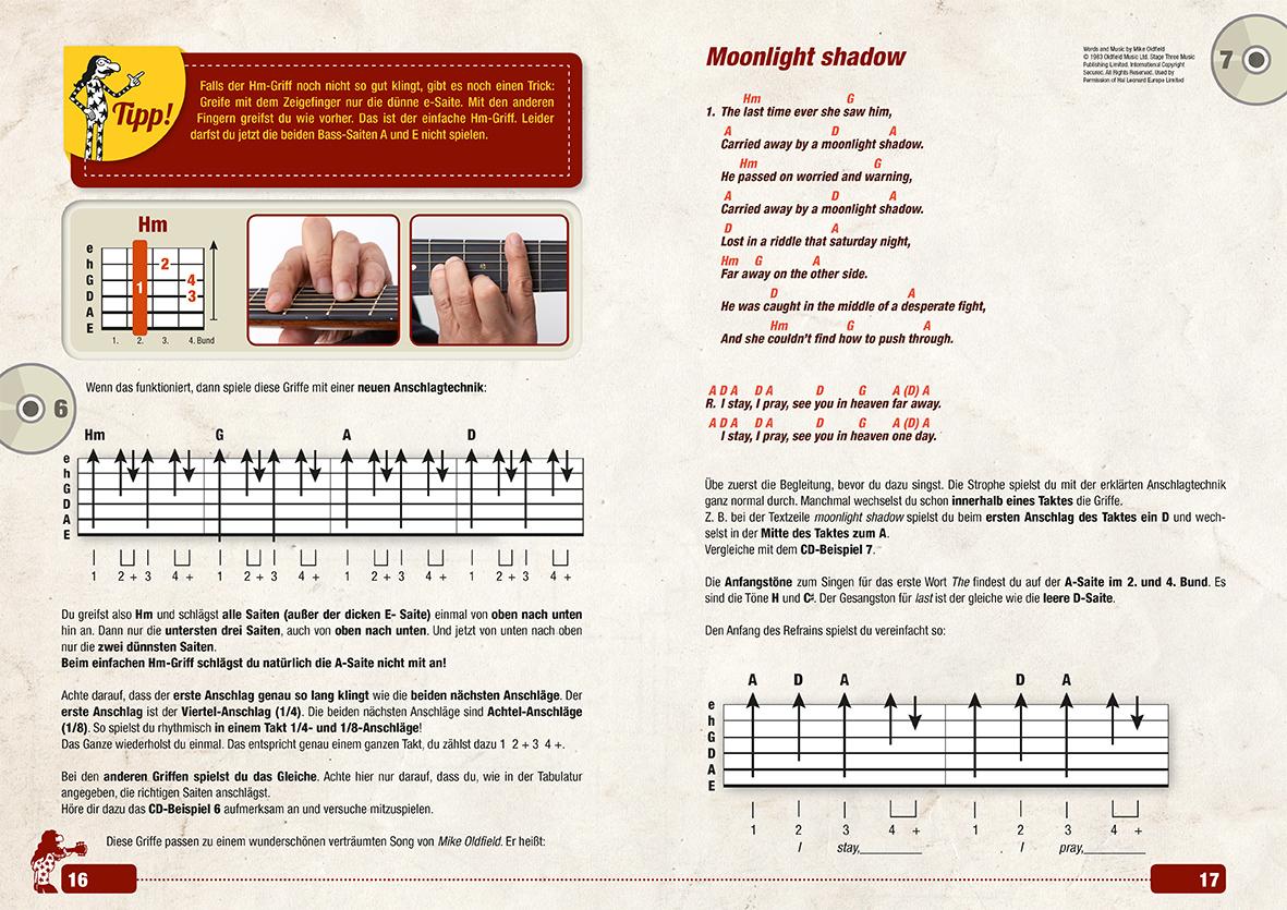 Beispielinhalt (Bild) Das Gitarrenbuch 2