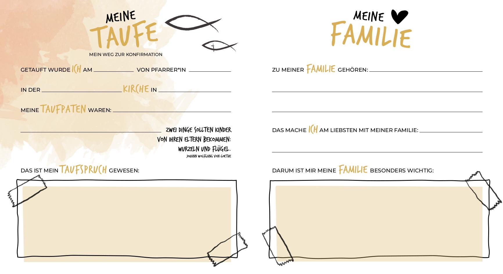 Beispielinhalt (Bild) Meine Konfirmation - Erinnerungsalbum