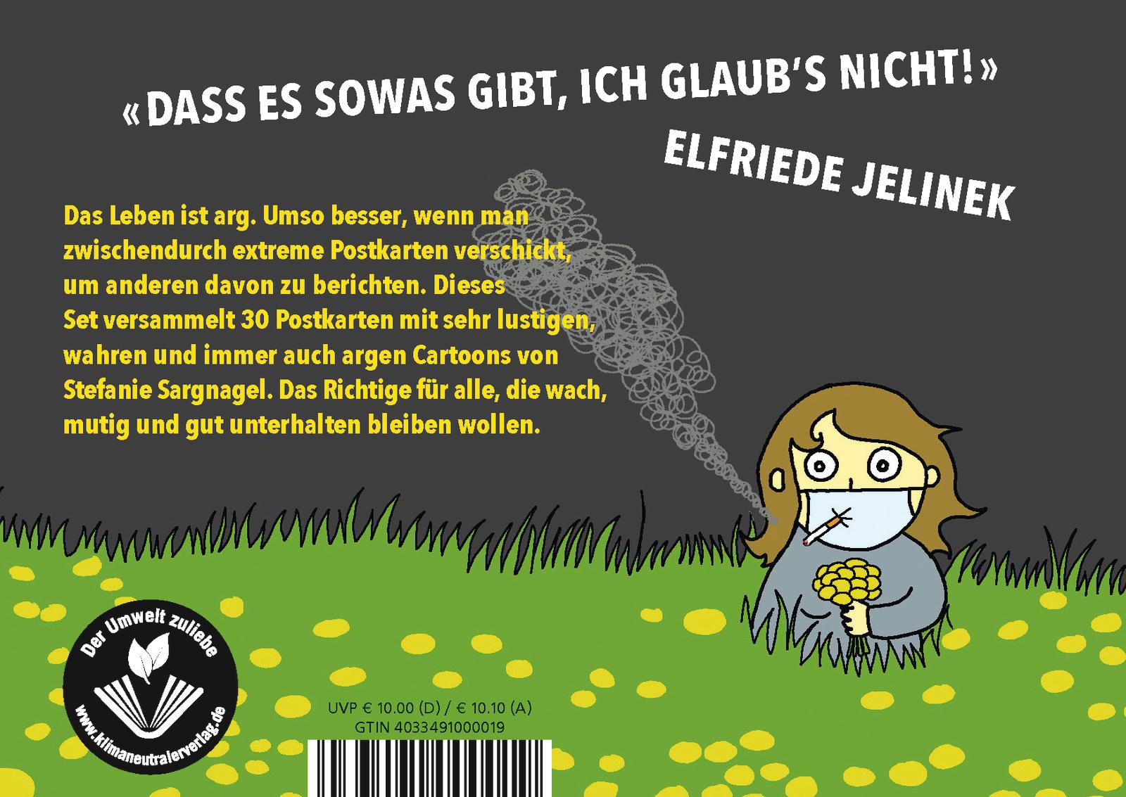 Rückseitencover Extreme Postkarten. Postkartenset