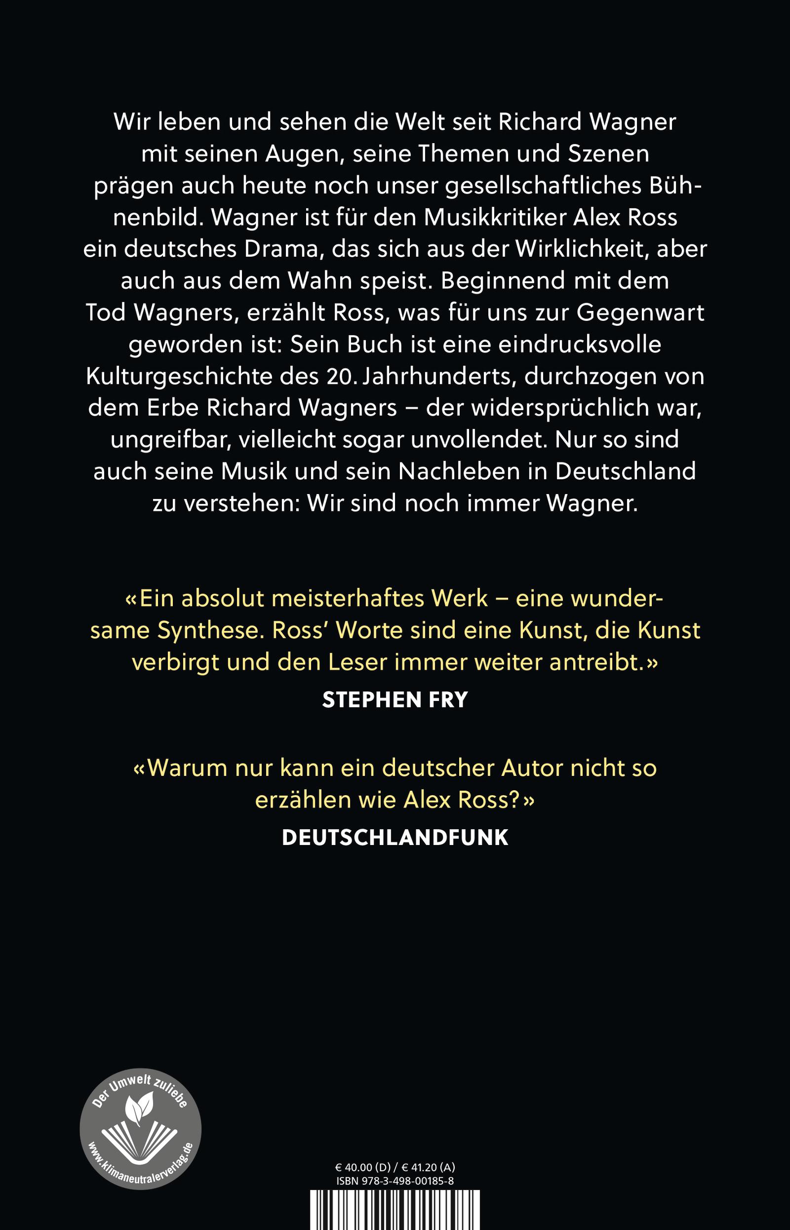 Rückseitencover Die Welt nach Wagner