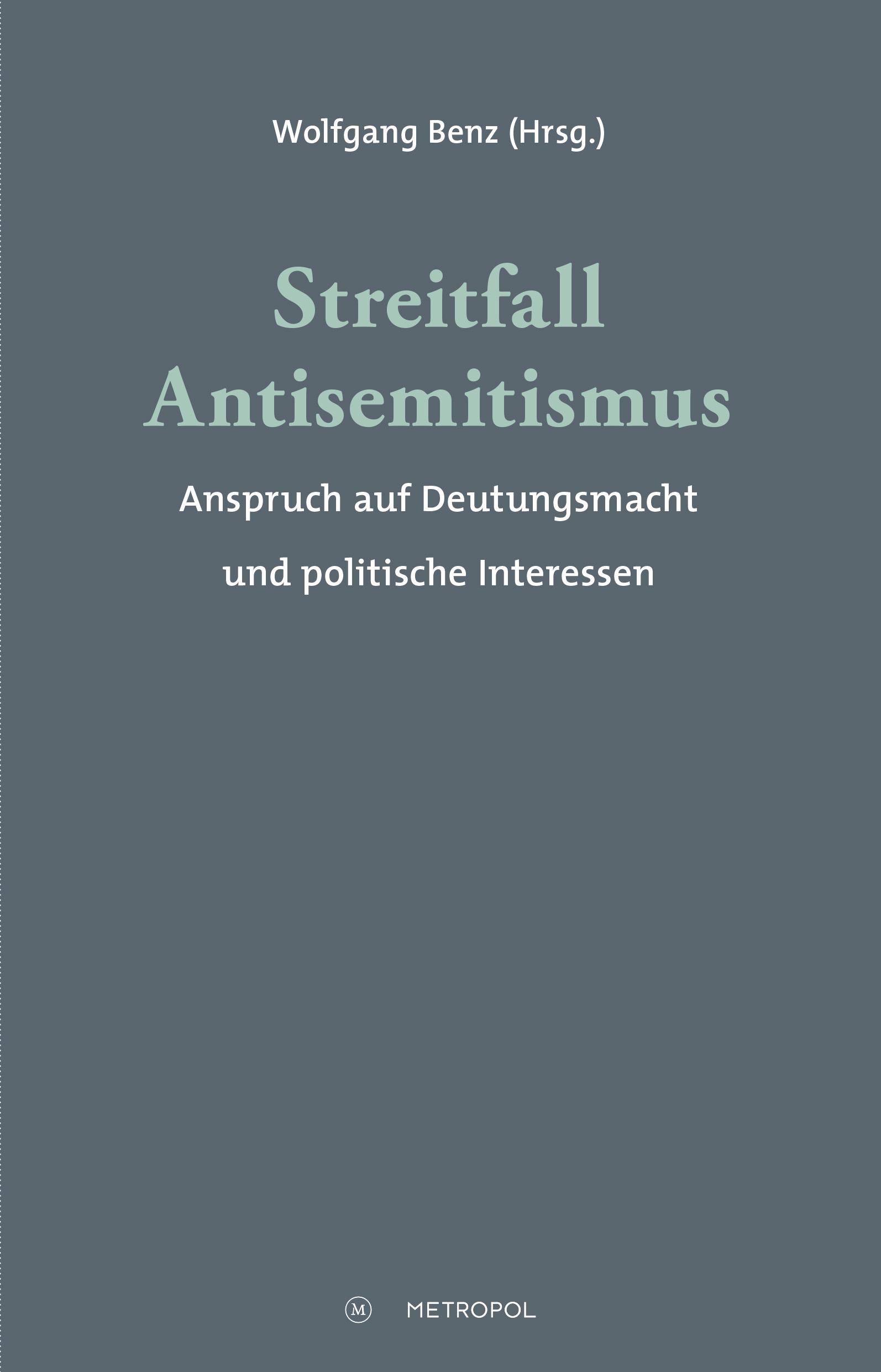 Vorderes Coverbild Streitfall Antisemitismus