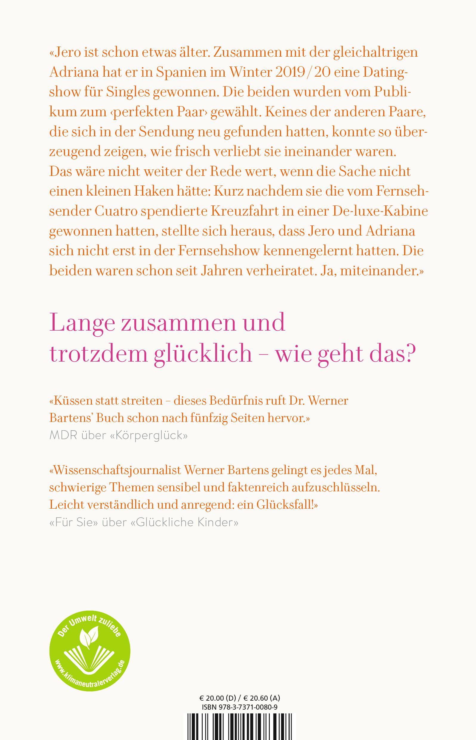 Rückseitencover Lob der langen Liebe