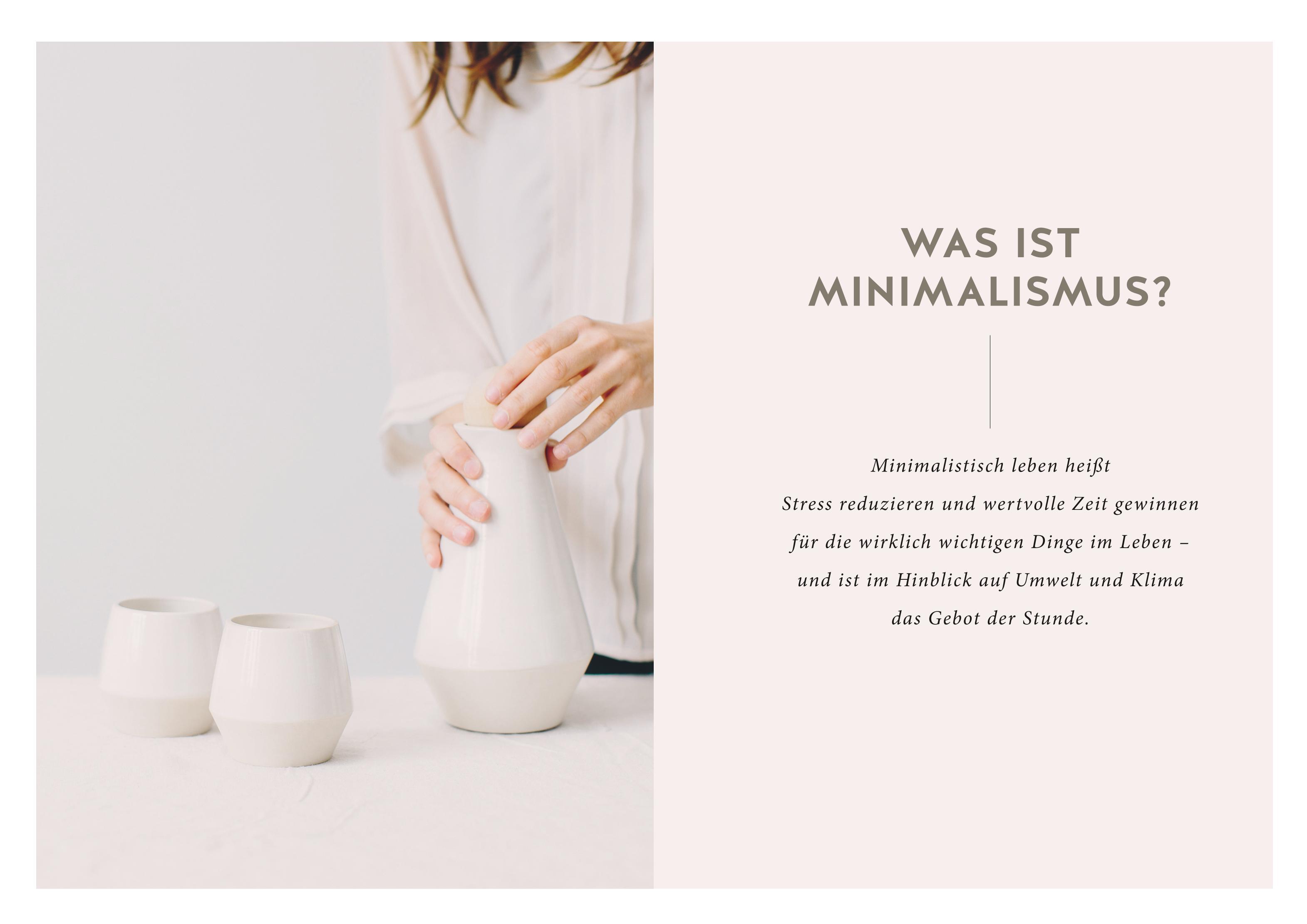 Beispielinhalt (Bild) Das Minimalismus-Projekt